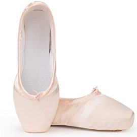 Bezioner-Shop-Rose-et-Red-Pointe-Shoes-Girls-Ballet-FlatsPantoufle-avec-Rubans-et-Talons-38-Rose-0-0