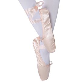 Bezioner-Shop-Rose-et-Red-Pointe-Shoes-Girls-Ballet-FlatsPantoufle-avec-Rubans-et-Talons-38-Rose-0-1