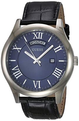 Guess Homme Analogique Quartz Montre avec Bracelet en Cuir W0792G1 Guess Homme Analogique Quartz Montre avec Bracelet en Cuir W0792G1