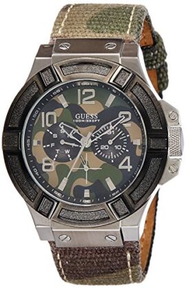 Guess – W0407G1 – Montre Homme – Quartz – Analogique – Bracelet Acier Inoxydable Beige Guess – W0407G1 – Montre Homme – Quartz – Analogique – Bracelet Acier Inoxydable Beige