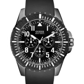 Guess – W10261G1 – Montre Homme – Quartz Analogique – Cadran Noir – Bracelet Silicone Noir Guess – W10261G1 – Montre Homme – Quartz Analogique – Cadran Noir – Bracelet Silicone Noir 3