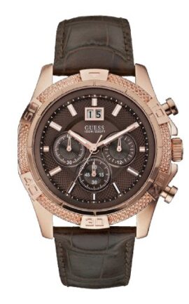 Guess – W19531G2 – Montre Homme – Quartz Chronographe – Bracelet Cuir Marron Guess – W19531G2 – Montre Homme – Quartz Chronographe – Bracelet Cuir Marron