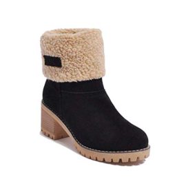 Minetom-Femme-Bottes-de-Neige-Hiver-Chaudes-Peluche-Bottines-Classique-Bloc-Talons-Ankle-Boots-Sude-Cuir-Fourres-Cheville-Chaussures-0