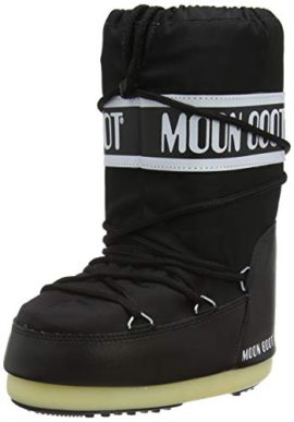 Moon Boot Nylon 14004400 – Bottes de Neige – Mixte Enfant  Noir (Nero) 35-38 EU Moon Boot Nylon 14004400 – Bottes de Neige – Mixte Enfant  Noir (Nero) 35-38 EU