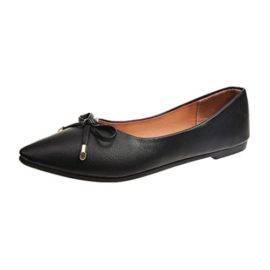 Overdose Ballerines en Cuir Pointure Large, Chaussures Plates Femme Mocassins avec Nœud Mules Casual Flat Overdose Ballerines en Cuir Pointure Large, Chaussures Plates Femme Mocassins avec Nœud Mules Casual Flat