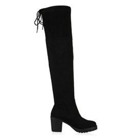 SCARPE-VITA-Femme-Bottes-Hautes-doubl-lgre-Noeud-Semelle-de-0-0