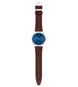 Swatch Hommes Analogique Quartz Suisse Montre avec Bracelet en Cuir véritable SS07S101 Swatch Hommes Analogique Quartz Suisse Montre avec Bracelet en Cuir véritable SS07S101 3