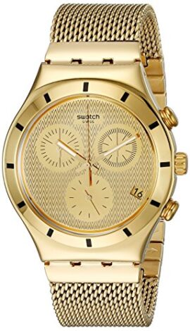 Swatch Mixte Chronographe Quartz Montre avec Bracelet en Acier Inoxydable YCG410GA Swatch Mixte Chronographe Quartz Montre avec Bracelet en Acier Inoxydable YCG410GA