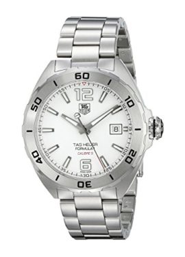 TAG Heuer Homme 40mm Bracelet & Boitier Acier Inoxydable Automatique Cadran Blanc Montre WAZ2114.BA0875 TAG Heuer Homme 40mm Bracelet & Boitier Acier Inoxydable Automatique Cadran Blanc Montre WAZ2114.BA0875 2