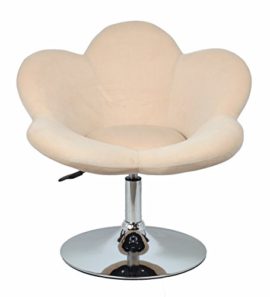 1x-Tabouret-Fauteuil-sige-Assise-Chaise-LongueFleur-Beige-Chaise-Longue-Design-Chaise-pivotante-D0-0-1