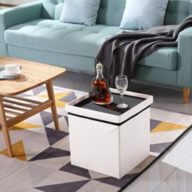 BRIAN-DANY-Pouf-Coffre-de-Rangement-Tabouret-Pliant-Pouf-de-Pliable-Cube-Simili-Cuir-38-x-38-x-38-cm-Blanc-0-2