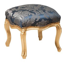 Biscottini Manele Tabouret Repose-Pieds Style français Louis XVI en Bois Massif de hêtre L42 x PR42 x H42 cm Biscottini Manele Tabouret Repose-Pieds Style français Louis XVI en Bois Massif de hêtre L42 x PR42 x H42 cm