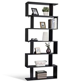 COSTWAY-Bibliothque-tagre-pour-Livres-tagre-de-Rangement-en-Bois-de-6-Niveaux-Contemporaine-80x23x192cm-0