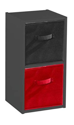 Compo-ER-Meuble-de-Rangement-Colonne-2-Casiers-Bibliothque-Etagres-Cubes-Noir-315-x-295-x-615-cm-0-0