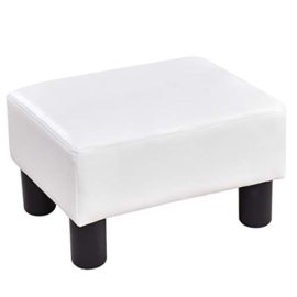 Costway-Tabouret-Ottoman-Pouf-Repose-Pied-Sige-Rectangulaire-Cuir-PU-40-30-24cm-0