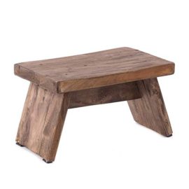 DESIGN-DELIGHTS-Shabby-Tabouret-de-Douche-en-Bois-recycl-Massif-185-x-29-x-195-cm-0