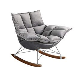 ENCOUNTER-G Fauteuil À Bascule en Tissu Chaise Longue pour La Maison Chaise De Balcon Créative Chaise Paresseuse pour Salon Chambre Ou Bureau Relax Fauteuil À Bascule Sieste Minimaliste Moderne ENCOUNTER-G Fauteuil À Bascule en Tissu Chaise Longue pour La Maison Chaise De Balcon Créative Chaise Paresseuse pour Salon Chambre Ou Bureau Relax Fauteuil À Bascule Sieste Minimaliste Moderne