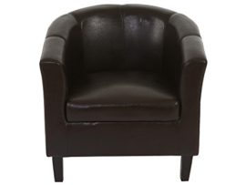 Fauteuil-Newport-T379-Fauteuil-de-SalonClub-Similicuir-Marron-0-1