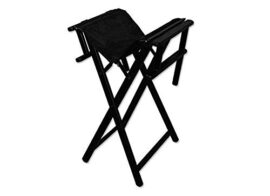 Fauteuil pliant, fauteuil de directeur artiste maquillage rétractable, chaise pliante en aluminium noir chaise haute en plein air Fauteuil pliant, fauteuil de directeur artiste maquillage rétractable, chaise pliante en aluminium noir chaise haute en plein air 3