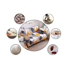 Fayeille Housse de Canapé Salon Couverture Imprimé géométrique Extensible Sofa Housses Canapé Manchon de Protection Fayeille Housse de Canapé Salon Couverture Imprimé géométrique Extensible Sofa Housses Canapé Manchon de Protection 3