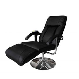 Festnight Fauteuil de Massage et de Relaxation Electrique Noir Festnight Fauteuil de Massage et de Relaxation Electrique Noir