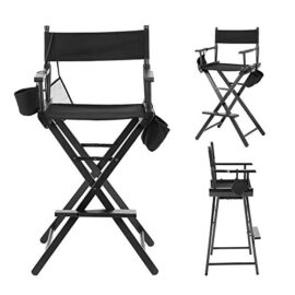 Greensen Chaise de réalisateur, Chaise de Maquillage Pliante Chaise en Bois avec Poches latérales pour Studio de Maquillage,Artistes,cinéastes Professionnelle Noir Greensen Chaise de réalisateur, Chaise de Maquillage Pliante Chaise en Bois avec Poches latérales pour Studio de Maquillage,Artistes,cinéastes Professionnelle Noir 6