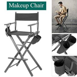 Greensen Chaise de réalisateur, Chaise de Maquillage Pliante Chaise en Bois avec Poches latérales pour Studio de Maquillage,Artistes,cinéastes Professionnelle Noir Greensen Chaise de réalisateur, Chaise de Maquillage Pliante Chaise en Bois avec Poches latérales pour Studio de Maquillage,Artistes,cinéastes Professionnelle Noir 4