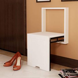 HHCP Banc De Tabouret De Chaussures Pliantes D’intérieur Repose-Pieds Mural en Bois pour Adultes Enfants, Accrochant La Chaise Carrée en Bois d’image dans L’entrée du Salon HHCP Banc De Tabouret De Chaussures Pliantes D’intérieur Repose-Pieds Mural en Bois pour Adultes Enfants, Accrochant La Chaise Carrée en Bois d’image dans L’entrée du Salon