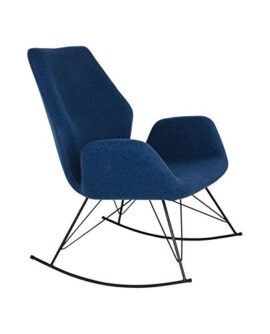 HOUSE NORDIC Rocking Chair Nybro en Feutre Bleu pétrole HOUSE NORDIC Rocking Chair Nybro en Feutre Bleu pétrole 3