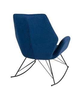 HOUSE NORDIC Rocking Chair Nybro en Feutre Bleu pétrole HOUSE NORDIC Rocking Chair Nybro en Feutre Bleu pétrole 4