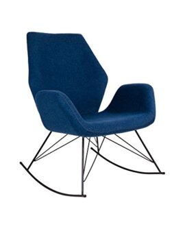 HOUSE NORDIC Rocking Chair Nybro en Feutre Bleu pétrole HOUSE NORDIC Rocking Chair Nybro en Feutre Bleu pétrole 5