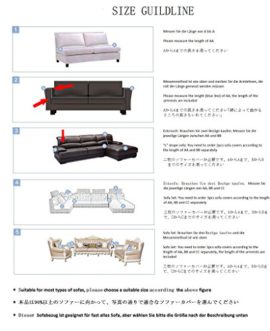 HYSENM 1/2/3/4 Places Housse de Canapé Fauteuil Couvre Sofa Modal Extensible Elastique Campagne Doux Meubles Maison HYSENM 1/2/3/4 Places Housse de Canapé Fauteuil Couvre Sofa Modal Extensible Elastique Campagne Doux Meubles Maison 5