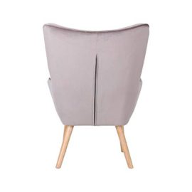 Helsinki-Fauteuil-en-Velours-avec-Pieds-en-Bois-Taupe-0-0