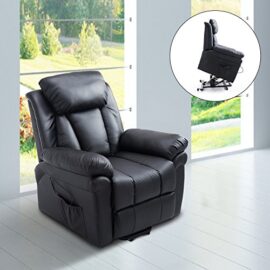 Homcom Fauteuil de Relaxation électrique Fauteuil releveur inclinable avec Repose-Pied Ajustable Simili Cuir Homcom Fauteuil de Relaxation électrique Fauteuil releveur inclinable avec Repose-Pied Ajustable Simili Cuir 3