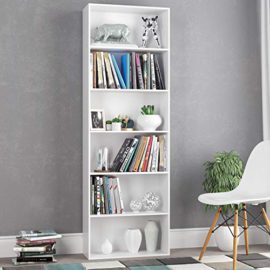 Homfa-tagre-Bibliothque-Armoire-Etagre-de-Rangement-pour-Livres-Bureau-Salon-0-3