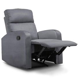 IDMarket-Fauteuil-Relaxation-inclinable-Gris-Anthracite-0