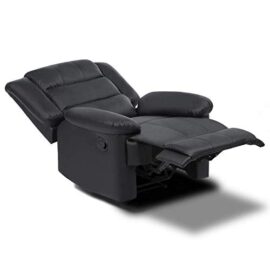 IDMarket – Fauteuil Relaxation inclinable Noir IDMarket – Fauteuil Relaxation inclinable Noir 5