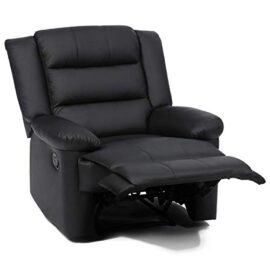 IDMarket – Fauteuil Relaxation inclinable Noir IDMarket – Fauteuil Relaxation inclinable Noir 6