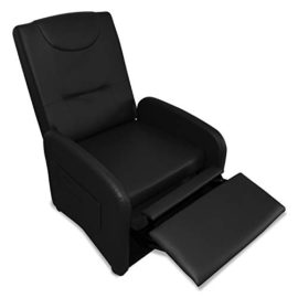 Intense Déco – Fauteuil Relax Pliable Bristol Noir Intense Déco – Fauteuil Relax Pliable Bristol Noir