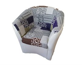 Liberoshopping Fauteuil Fauteuil Valentina en Cuir synthétique et Tissu Fantaisie canapé Liberoshopping Fauteuil Fauteuil Valentina en Cuir synthétique et Tissu Fantaisie canapé 2