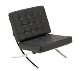 MCombo Fauteuil de Relaxation en Cuir synthétique et Acier Inoxydable MCombo Fauteuil de Relaxation en Cuir synthétique et Acier Inoxydable 4