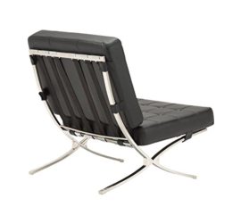 MCombo Fauteuil de Relaxation en Cuir synthétique et Acier Inoxydable MCombo Fauteuil de Relaxation en Cuir synthétique et Acier Inoxydable 6