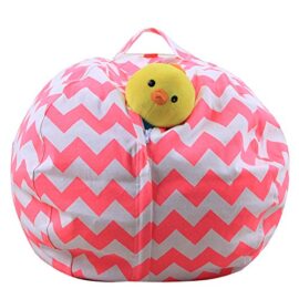 MKHDD Grand Rembourré Animal Stockage Pouf Sac Chaise Chaise pour Enfant Couverture Confortable Siège Souple pour Pépinière Solution De Stockage Parfait pour Jouets,B,32Inch MKHDD Grand Rembourré Animal Stockage Pouf Sac Chaise Chaise pour Enfant Couverture Confortable Siège Souple pour Pépinière Solution De Stockage Parfait pour Jouets,B,32Inch 3