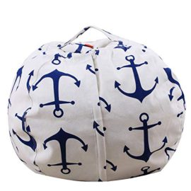 MKHDD Peluche Animal Bean Bag Chaise Canapé Sac Coton Toile Organisateur De Jouets pour Enfants Couvertures, Ours en Peluche, Vêtements,A,18Inch MKHDD Peluche Animal Bean Bag Chaise Canapé Sac Coton Toile Organisateur De Jouets pour Enfants Couvertures, Ours en Peluche, Vêtements,A,18Inch