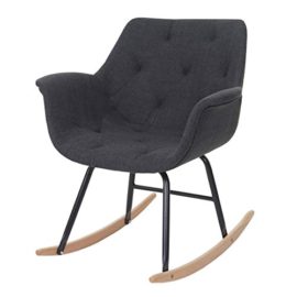 Mendler-Fauteuil--Bascule-Malm-T820-Rocking-Chair-Fauteuil-basculant-Relax-Tissu-Gris-fonc-0