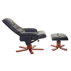 Mendler HWC-E30 Fauteuil de Relaxation avec Tabouret Mendler HWC-E30 Fauteuil de Relaxation avec Tabouret 4