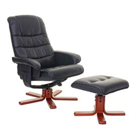 Mendler HWC-E30 Fauteuil de Relaxation avec Tabouret Mendler HWC-E30 Fauteuil de Relaxation avec Tabouret 2