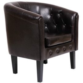 Miadomodo-Fauteuil-et-Tabouret-Chesterfield-en-Simili-Cuir-et-Bois-Coloris-au-Choix-0-1