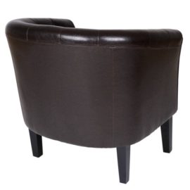 Miadomodo-Fauteuil-et-Tabouret-Chesterfield-en-Simili-Cuir-et-Bois-Coloris-au-Choix-0-3