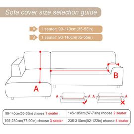 Cysincos Housse de Canapé Couleur Unie 1 2 3 4 Places Protecteur Canapé Simple Chic Housse Canapé d’Angle Extensible Décoration Salle Chambre Toutes Les Saisons Cysincos Housse de Canapé Couleur Unie 1 2 3 4 Places Protecteur Canapé Simple Chic Housse Canapé d’Angle Extensible Décoration Salle Chambre Toutes Les Saisons